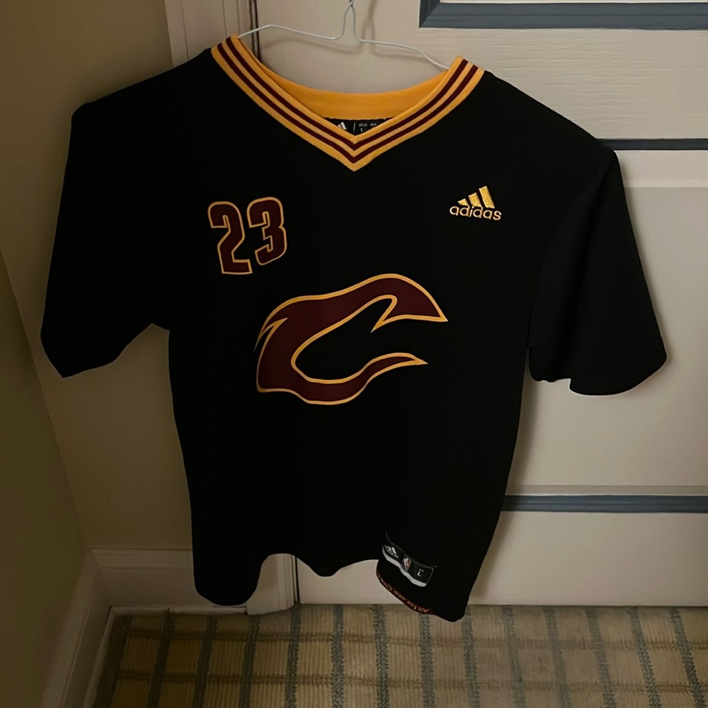 Lebron James Cavs sleeveless jersey.
